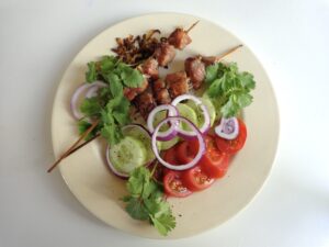 Brochettes de porc barbecue - Recette Ptitchef